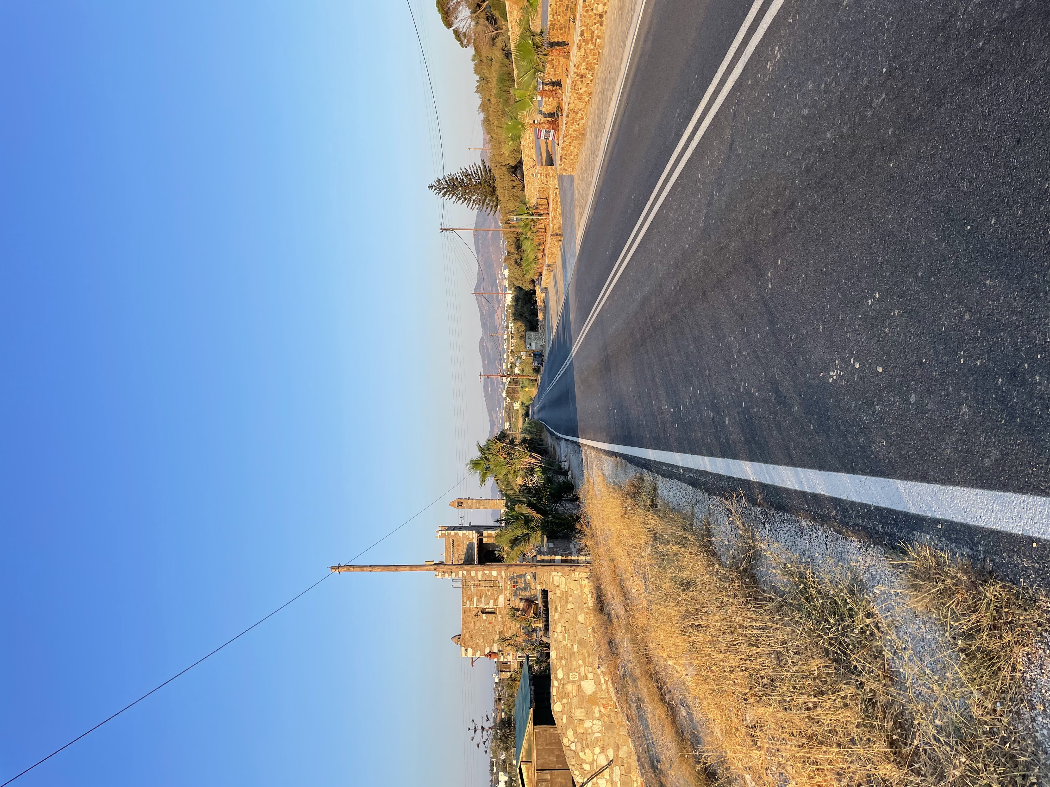 a photo of the view down the road